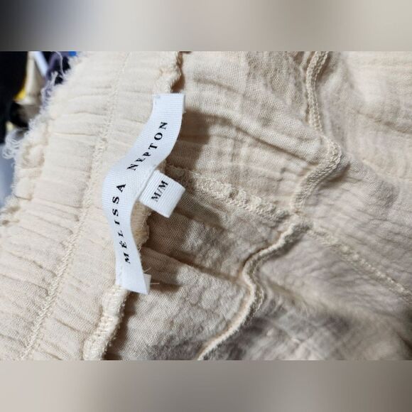MELISSA NEPTON summer pants in beige clair Size M - Picture 8 of 8